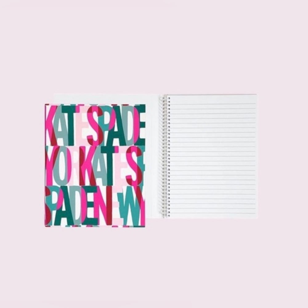 Kate Spade New York Spiral Notebook Layered Logo